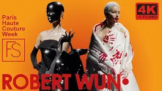 ROBERT WUN HAUTE COUTURE Осень-Зима 2025/2026 ПАРИЖСКАЯ НЕДЕЛЯ МОДЫ 4K Джейн Грибенникова