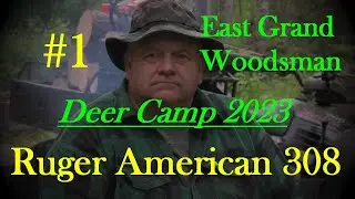 Ruger American 308 @ The Rustic Log Cabin Deer Hunting Camp