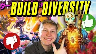 The Evolution of Build Diversity in Borderlands/Wonderlands Games