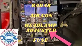 Dacia Sandero Stepway 2021 Petrol Headlamp Adjuster, Radar and Air Control Unit Fuse Location 