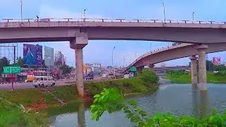 Beautiful Kuril Flyover Bridge, Dhaka, Bangladesh