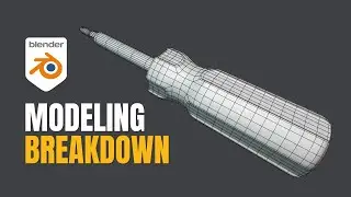 Blender product modeling tutorial: screwdriver (Realtime)