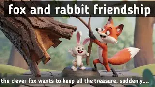 clever fox and rabbit friendship | HD animated   english story | @2Animationstory