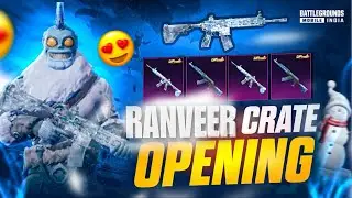 RANVEER CRATE OPENING + MAX OUT M4 GLACIER AND MAX OUT M4 LIZARD + LEVEL UP XSUIT #bgmi