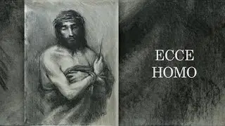 Ecce Homo - Charcoal Study After Murillo | Recomposition of a Classical Figure