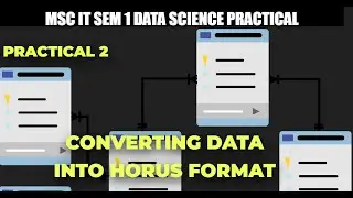 MSc IT Data Science Practical 2 G | Converting Audio into Horus Format | Data Science Practical MU 📊