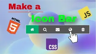 🔥 How to Create a Stylish Icon Bar for Your Website (Step-by-Step Guide)
