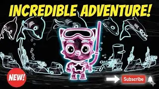 Pinkfong Neon Outline: Normal vs REVERSED! 🌈 (Insane Overlay Effects)