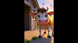 Cute and cow Animals Learn Colors for Kids-- short story..