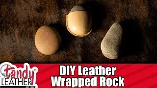 DIY Leather Wrapped Rock