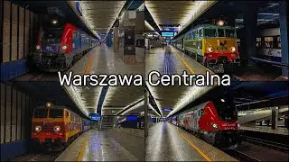 Pociągi na stacji Warszawa Centralna