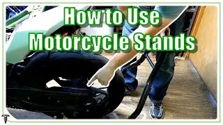 How To Use Triple Tree Motorcycle Stands | Kawasaki Z650 Demo