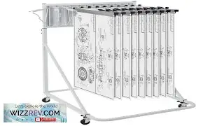 VEVOR Mobile Blueprint Storage Rack Plan Holder with 12 Pivot Brackets 240