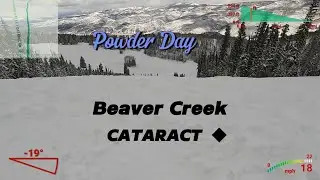 Beaver Creek | Powder Day | Cataract Black Diamond (with slope metrics)