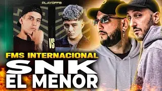 🤯 ESPECTACULAR EL NIVEL 📈 | PIEZAS Y NOULT REACCIONAN A EL MENOR VS SNK | FMS INTERNACIONAL 2024