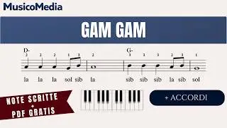 GAM GAM - FREE PDF -  Spartito facile per flauto dolce - Videotutorial