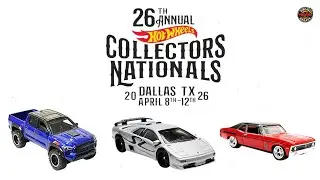 Hot Wheels 26th Collectors National Official Cars First Look! Lamborghini Diablo SV, &lsquo;70 Chevy Nova
