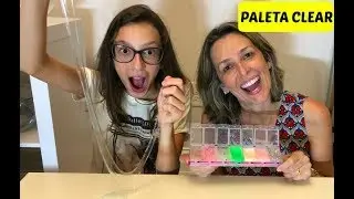 FAZENDO PALETA DE SLIME TRANSPARENTE - CLEAR SLIME PALETTE - FAMILYFUN5