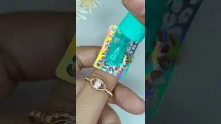 Unique Stencil Nail Art 💅 | Easy & Stylish Nail Design Idea 🩵✨