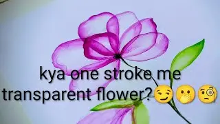 Beautiful flower in one stroke ll How to make flowers 