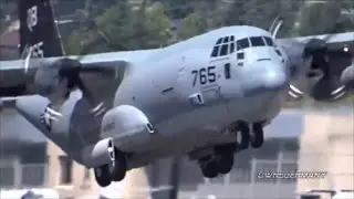 KC 130J Marine Super Hercules Is One Tough Looking Plane Departing KBFI Boeing Field