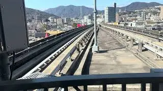 2026.1/9広域公園前行きアストラムライン7048号車古市駅到着。広域公園前行きアストラムライン7048号車古市駅出発。