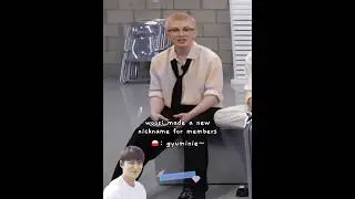 woozi made a new nicknames for members 🥺😭 #seventeen #woozi #scoups #the8 #mingyu #GOING_SVT