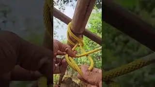 Gardner's Favorite Trellis Knot! #knottying #gardening #gardeningtips
