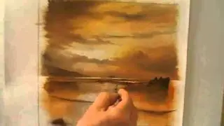 Stormy Sunset , PART ONE and TWO of an oil painting demonstration by Alan Kingwell