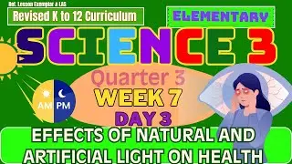 Grade 3 Science Q3 W7 D3 | Effects of Natural and Artificial Light on Health | MATATAG