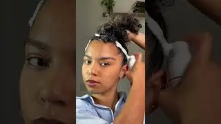 Coque alto em cabelo curto cacheado 💖 #curlyhair #cachos #cuidadocomcabelo #penteados