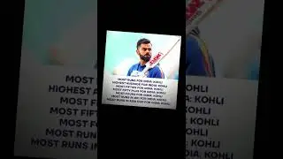 THE RECORD MAKER #kohli #t20india