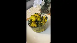 Stir fry Palak paneer #paneer    #palakpaneer #shortsyoutube  #paneerrecipe