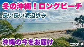 【沖縄の今をお届け】冬の沖縄！ロングビーチを歩く 「沖縄旅行情報」