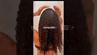 curly hair wash day ASMR ✨#asmr #washday #curlyhair #shorts #ytshorts #curls #shampoo #fyp #asmrhair