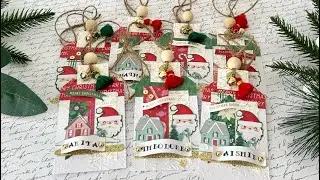 DIY Embellished Swing Name Tags for Xmas Stockings | Inspo & Creating