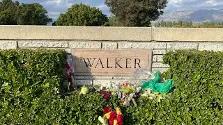 Remembering Paul Walker At His Grave