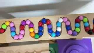 Marble Run Race ASMR ✨ 3D printed track + Snake-shaped wooden track + square track