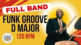120 BPM | Funk Backing Track &ndash; Loop-Based Groove | D Major