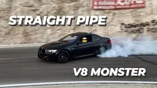 450HP BMW M3 E92 Competition with straight pipes POV