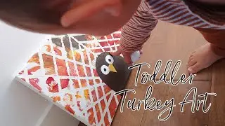 Simple Turkey Art for Toddlers &ndash; Thanksgiving Craft Idea