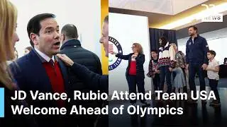UNSEEN MOMENTS: JD Vance, Rubio Attend Team USA Welcome Ahead of 2026 Winter Olympics | AC1B