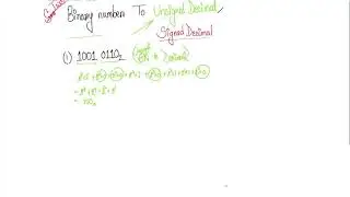 Conversion: Binary to (Signed and Unsigned) decimal number