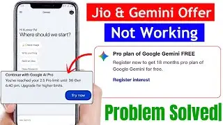 jio gemini not working| jio gemini offer claim problem| google gemini jio offer not working