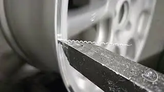 lathe wheel in slow motion