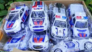 ( part 506) unboxing mainan mobil polisi, ambulan,damkar,dinosaurs,baby shark, brainrot anomali