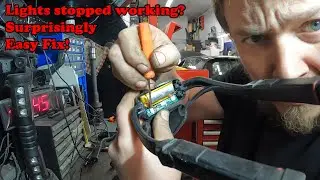 Rechargeable LED work lights stop working? Snap-on neck light won't charge. Don't toss it. Easy Fix!