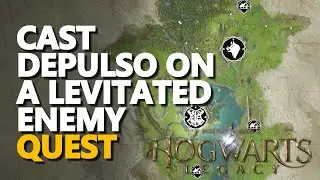 Cast Depulso on a levitated enemy Hogwarts Legacy