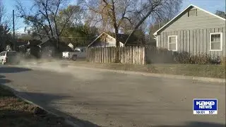 Street repair covers Wichita's Riverside neighborhood in concrete dust