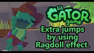 #AD |  Lil Gator Game glitch: Extra mid-air jumps by abusing Ragdoll effect.